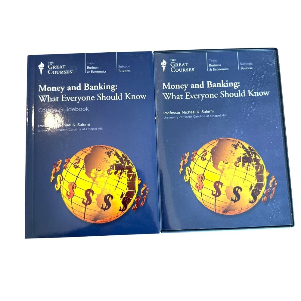 Great Courses Money and Banking What Everyone Should Know DVDs Guidebook Salemi